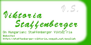 viktoria staffenberger business card